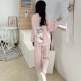 thumbnail image 3 of Pijamas Hello Kitty japoneses primavera otoño casual y sencillos., 3 of 3
