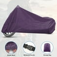 thumbnail image 3 of Unique Bargains 1PC Motorcycle Cover All Season Universal Weather Waterproof with Storage Bag Fits Up to 86.61'' L Purple, 3 of 7