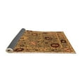 thumbnail image 2 of Ahgly Company Indoor Round Oriental Orange Industrial Area Rugs, 4' Round, 2 of 4