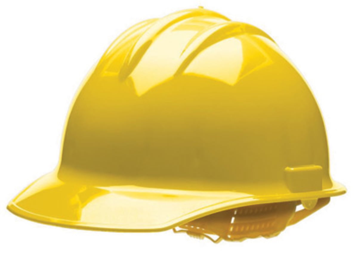 Radians GHP6-YELLOW Granite Cap Style Protective Hard Hat with 6 Point Pinlock Suspension