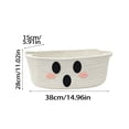 thumbnail image 4 of Halloween Ghost Storage Basket, Cotton Rope Candy Bin for Spooky Treats & Handheld Festive Storage, 4 of 9