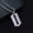 Silver, variant on MEN Stainless Steel Creative 3D Hollow Flame Razor Blade Pendant Necklace 0212-Black