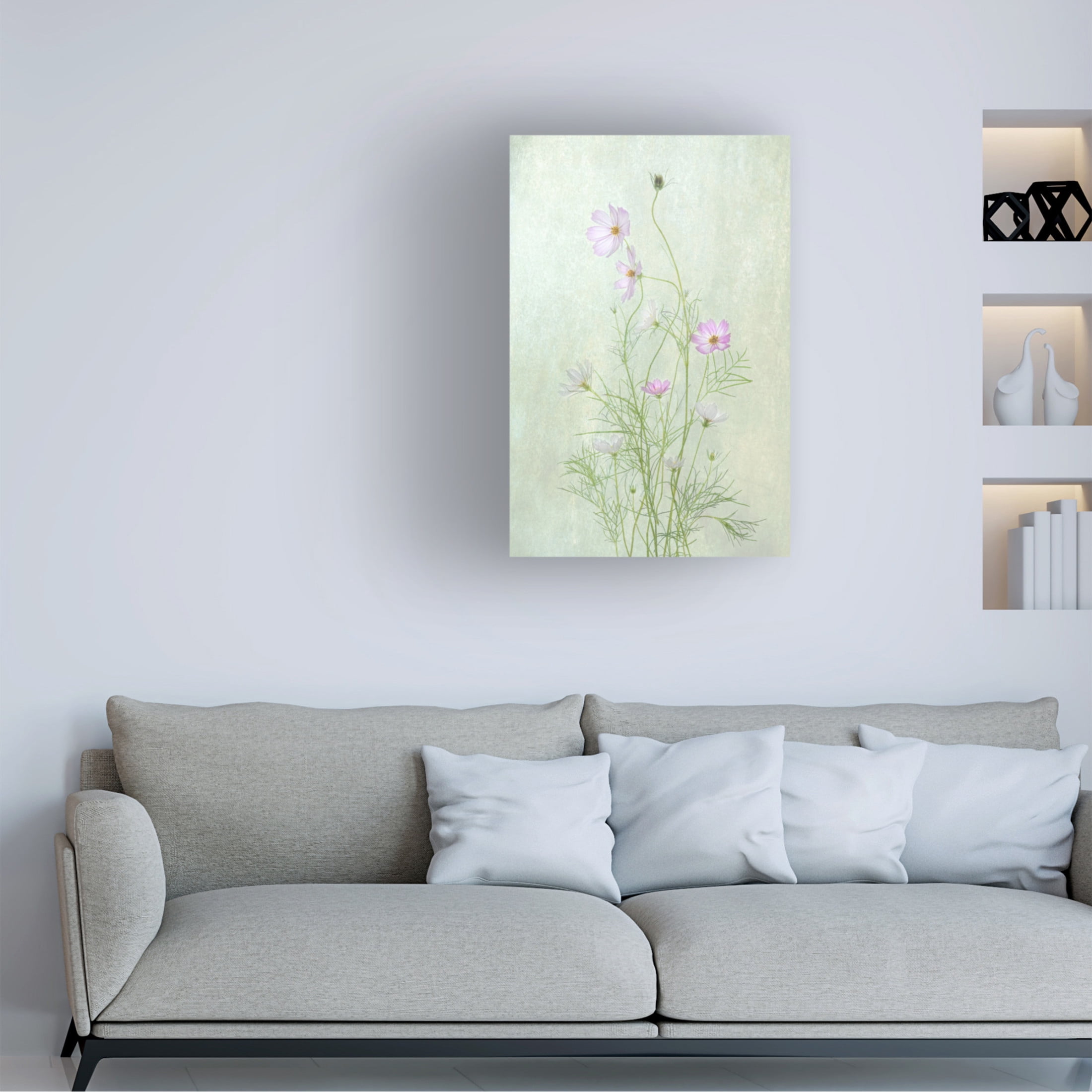 Canvas Wall Art - Catherine W. 'Cosmos' Wall Art for Living Room, Bedroom, or Office Décor by Trademark Fine Art - 22 x 32 Inches
