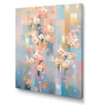 thumbnail image 2 of Designart "Contemporary Pink Cherry Blossom Lines V" Cherry Canvas Wall Art, 2 of 7