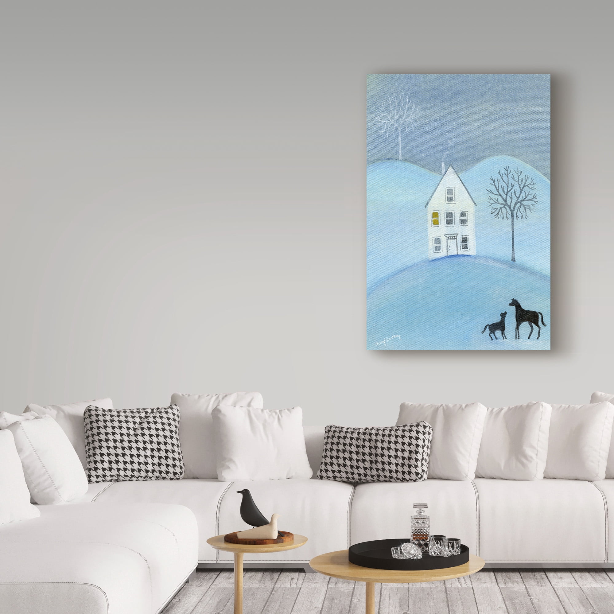 Trademark Fine Art 'Early Winter Frost' Canvas Art by Cheryl Bartley
