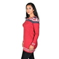 thumbnail image 2 of RWB Womens Round Neck Pullover Sweater Red Medium, 2 of 3