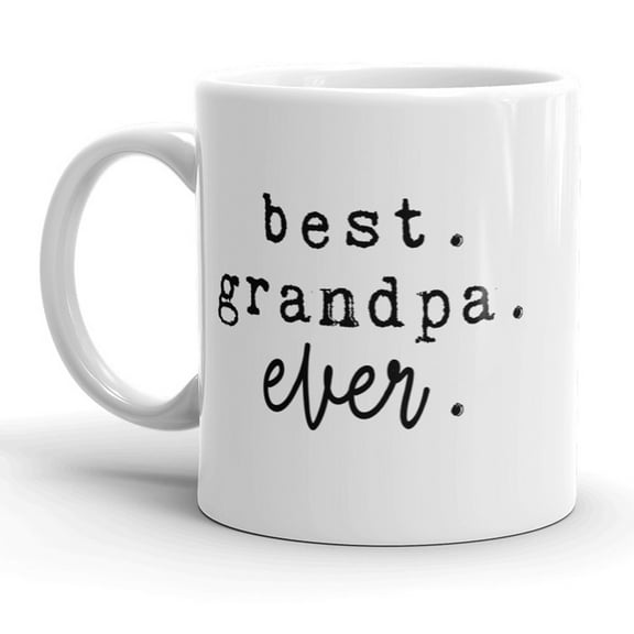 Best Grandpa Ever Mug Cute Family Grandfather Coffee Cup - 11oz