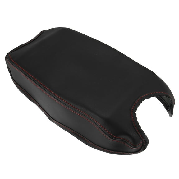 Microfiber Leather Car Armrest Protective Cover Pad for Honda HR-V 2016 2017 2018 2019 2020 2021 Black/Red