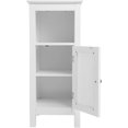 thumbnail image 3 of HOMEFORT Bathroom Single Door Cabinet with Adjustable Shelf (White), 3 of 5