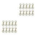 thumbnail image 3 of ZheElen 10pack/lot Metal Key Chain Snap Hooks - Accessories For Personalized Keychain Is Low Ancient cyan 2Set, 3 of 6