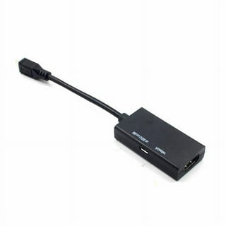 HTGuoji Adaptateur Micro USB vers HDMI USB 2.0 vers HDMI 50 cm.