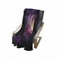 thumbnail image 4 of Galaxy Soft Flannel Fleece Throw Blanket, Purple Nebula Cloudy Stardust Cluster Digital Print of a Galaxy in Space Image, Cozy Plush for Indoor and Outdoor Use, 50" x 70", Black Purple, by Ambesonne, 4 of 6