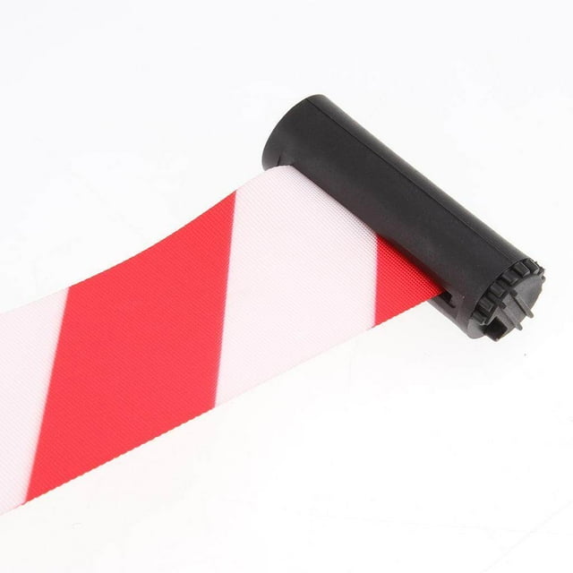 Langgg 3Meter Retractable Belt Queue Crowd Control Barrier Wall Mount Space Saving Red and White