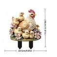 thumbnail image 3 of TIELUTT Courtyard Hen Logo Hen Acrylic Outdoor Garden Floor Insertion Garden Decoration Yard Signs with Yard Signs Letters Alphabet Glitter Rabbit Cardboard Rabbit Cardboard Gardening for, 3 of 7