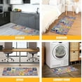 thumbnail image 6 of Boho Kitchen Rugs Set 2 Pieces Memory Foam Colorful Ceramic Comfort Tile Floor Mat Anti Fatigue Non-Skid PVC Runner Rug Water & Oil Proof Carpet for Kitchen Laundry Sink,17.3x28+17.3x47 Inch, 6 of 6