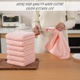 thumbnail image 3 of 12-Pack Washcloths Set, 13"x13" Luxurious Dish Towels Ultra Soft Face Towels Quick Dry Kitchen Towel Bundle Absorbent Wash Cloths(Pink), 3 of 6