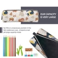 thumbnail image 5 of Fotbe Dogs Pattern Leather Pencil Case, Pencil Pouch with Durable Zipper, Compact and Stylish Organizer for Stationery, Art Supplies, Travel Essentials, 5 of 7