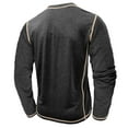 thumbnail image 5 of Men Big and Tall Shirts Hvyesh Mens Shirts Long Sleeve Casual Classic Henley T-Shirts Lightweight Button Muscle Fit Tee Shirts, 5 of 9