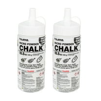 Tajima PLC2-W300 Micro Chalk Ultra-Fine Chalk 300g / 10.5 oz. Easy-fill Nozzle - White (2 Pack)