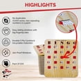 thumbnail image 5 of Mr. Chips Jam-Proof Fingertip Slide Bingo Cards with Sliding Windows - 100 Pack in Tan Style, 5 of 9