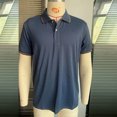 thumbnail image 5 of hoksml Men's Summer Thin Polos Shirt Casual Loose Lightweight T Shirt Solid Color Collared Button Short Sleeve Comfortable Breathable Turndown Collar Top Elastic Cuffs, 5 of 5