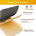 thumbnail image 4 of Mayincolor Electric Heated Blanket, 84" x 62" Twin Size Electric Blanket with 10 Heating Levels and 12 Hours Auto-Off, Soft Flannel and Sherp Blanket with ETL & FCC Certification, Grey, 4 of 10
