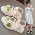 thumbnail image 5 of breaise Toddler Little Girls Sandals Summer Dress Shoes for Girl Open Toe Outdoor Flats Shoe Trendy Mary Janes Shoes, 5 of 6