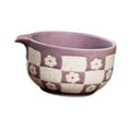 thumbnail image 3 of Tazón de matcha con boquilla vertedora para la ceremonia del té japonesa. Utensilios para el hogar y la oficina. Púrpura, 3 of 9