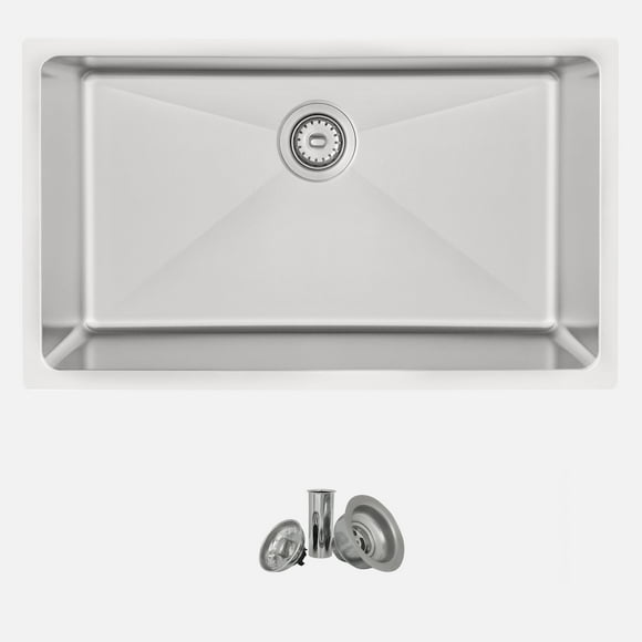 Dualmount 31 inch Stainless Steel Single Bowl Kitchen Sink