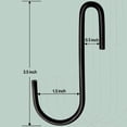 thumbnail image 5 of 12 piezas 4 * 90 mm Ganchos en s Ganchos para colgar Ganchos de metal para colgar plantas Ganchos en s de acero inoxidable Ganchos en forma de s Percheros para colgar ropa Ganchos de pared p, 5 of 5