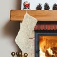 thumbnail image 6 of Christmas Stocking, Holiday Decoration, Multicolor Plush Teddy Christmas Socks Gift Bag, Large 18.9 Inch Fleece Christmas Stocking for Fireplace Mantel Hanging, 6 of 7