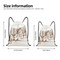 thumbnail image 2 of Xecao Western Desert Cowboys Pattern Sports Drawstring Backpack - String Swim Gym Bag with Wet Proof Pocket for Women&Men-Medium, 2 of 6