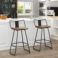thumbnail image 3 of Andeworld 30" Bar Stools Set of 2 Swivel Counter Height Stools with Backrests Indurstrial Metal Bar Stools, 3 of 9