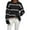 Black, variant on LUOGENLI Women's Sweaters Cropped Women's Knitwear Fashion Pullover Sweater Hot Pink Size L