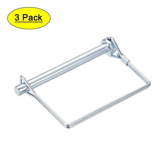 Uxcell Shaft Locking Pin 8mm x 85mm Coupler Pin for Farm Trailers Lawn Garden in Square 3Pcs