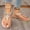 Gold, variant on Norvail Women Sandals with Rhinestone T-Strap Buckle Bohemian Pearl Crystal Flat Sandals Thong Flat Sandals for Summer Going Out Shoes