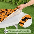 thumbnail image 5 of Elastic Hem Round Tablecloth Halloween Pumpkin - 52 Inch Fitted Cover for Spooky Dining Party, 5 of 6