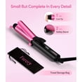thumbnail image 4 of FARERY Travel Curling Iron Dual Voltage,1 Inch Mini Curling Iron for Short Hair with 3 Adjustable Temperature, Ceramic Travel Size Curling Iron with Keratin&amp;ArganOil Infuse, Mini Hair, 4 of 8