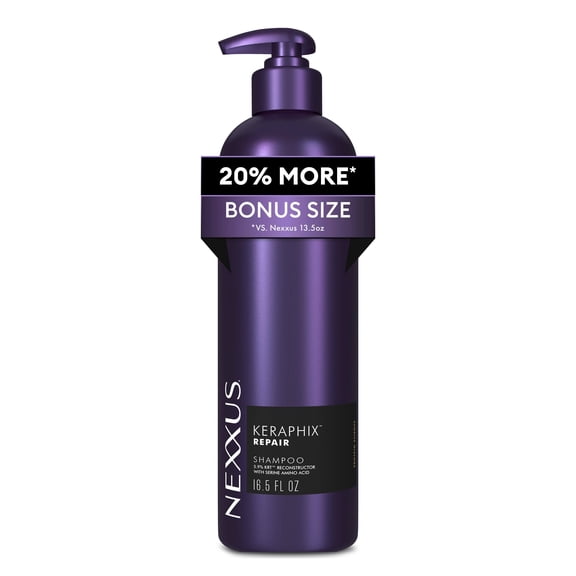 Nexxus Keraphix Shampoo Damage Repair with Liquid Crystal Amino Acids, 16.5 fl oz