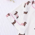 thumbnail image 6 of Suilloe Women's Valentine'S Pajamas Sets Cute Dachshund Print Collared Short Sleeve + Shorts 2Piece Pjs Snug Casual Loungewear Set，Sizes L, 6 of 9