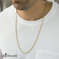 thumbnail image 5 of 555Jewelry Stainless Steel High Polish Classic Charm Cable Chain Twisted Singapore Rope Link Secure Single Claw Clasp Necklace Women Men Unisex Jewelry Accessory, Yellow Gold 20 Inch, 5 of 7
