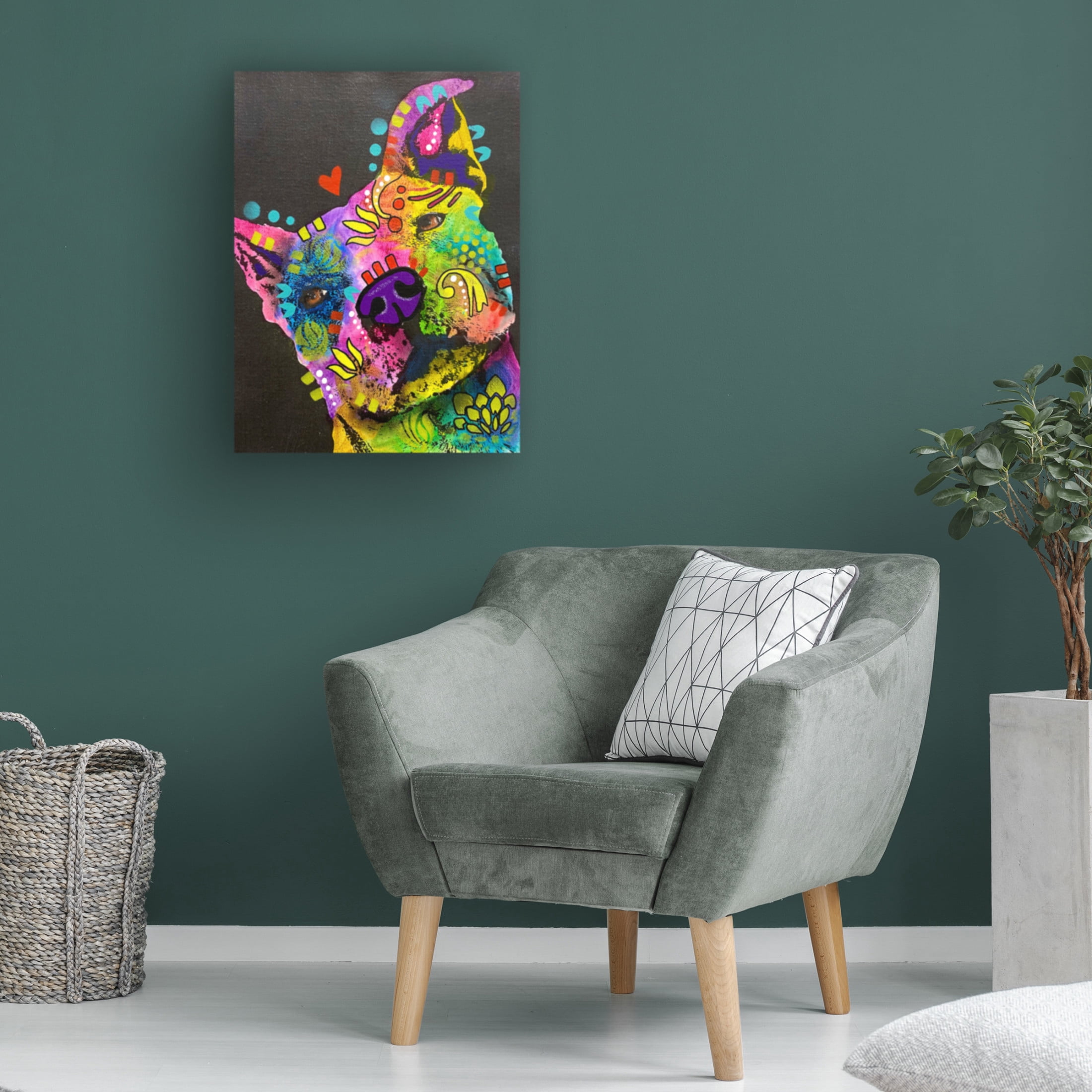 Canvas Wall Art - Dean Russo 'Sideeye Love' Wall Art for Living Room, Bedroom, or Office Décor by Trademark Fine Art - 14 x 19 Inches