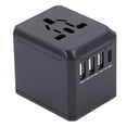 thumbnail image 1 of Travel Power Adapter, Travel Voltage Converter Quiet  for Phone Black,White, 1 of 7