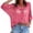 Hot Pink, variant on Bixock Women's Maternity Tops 3/4 Sleeve Knit Cover Up Pregnant Tops Crew Neck Maternity Blouse Soft Breathable Maternity Shirts Comfortable Maternity Clothings