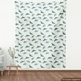 thumbnail image 3 of Sea Animals Fabric by the Yard, Repeated Cartoon Sharks Swimming to Different Directions Pattern, Decorative Upholstery Fabric for Sofas and Home Accents, 2 Yards, Slate Blue and Eggshell by Ambesonne, 3 of 4