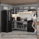 thumbnail image 5 of Cocina Integral Esquinero Modular Madesa Nice 405cm Gris, 5 of 10