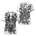 thumbnail image 1 of T-shirt cartoon cat bite knife creative pattern printing large size loose essentials short sleeve t, 1 of 3