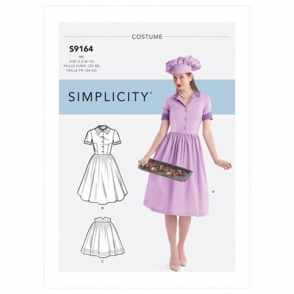 Simplicity Sewing Pattern 9164 Costumes, Dresses