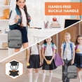 thumbnail image 6 of OPUX Insulated Lunch Box for Boys Girls, Leakproof Lunch Bag for Kids Teens, Reusable Lunch Pail Cooler Tote for Work Women Men Adults, Back to School Gift, Backpack Shape Lunchbox, Gray, 6 of 7