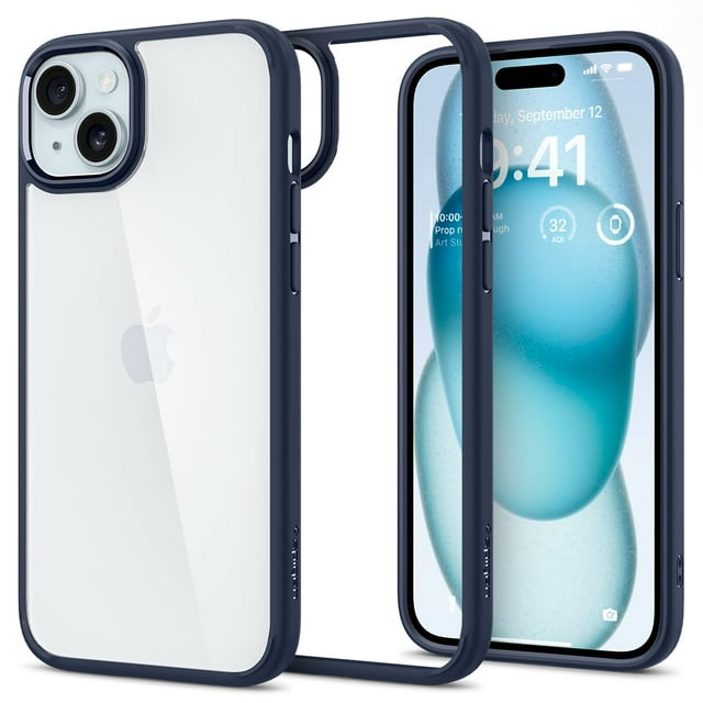 Funda Spigen Ultra Hybrid para iPhone 15 Azul Marino